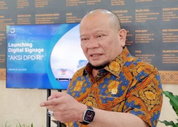 LaNyalla Resmikan Papan Informasi Digital DPD RI