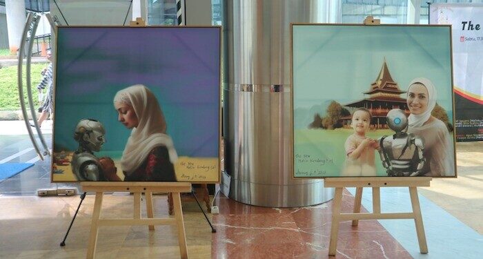 Pameran Lukisan Artificial Intelligence Denny JA di Taman Ismail Marzuki