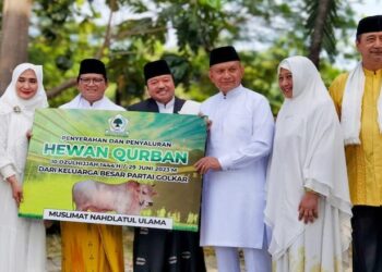 Partai Golkar Serahkan Hewan Kurban