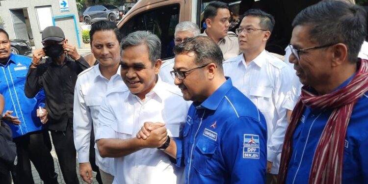 Ahmad Muzani Bertemu Teuku Riefky di Kantor DPP Partai Demokrat