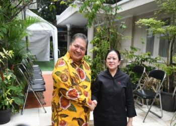 Puan Maharani Kunjungi Kediaman Airlangga Hartarto