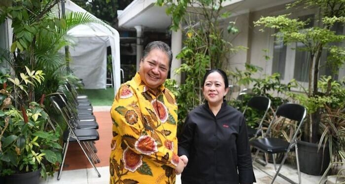 Puan Maharani Kunjungi Kediaman Airlangga Hartarto