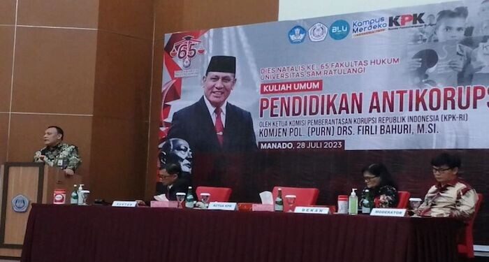 Ketua KPK Ajak Mahasiswa Unsrat Jadi Agen Pemberantas Korupsi