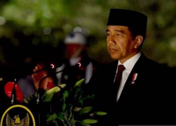 Presiden Joko Widodo Pimpin Apel Kehormatan dan Renungan Suci