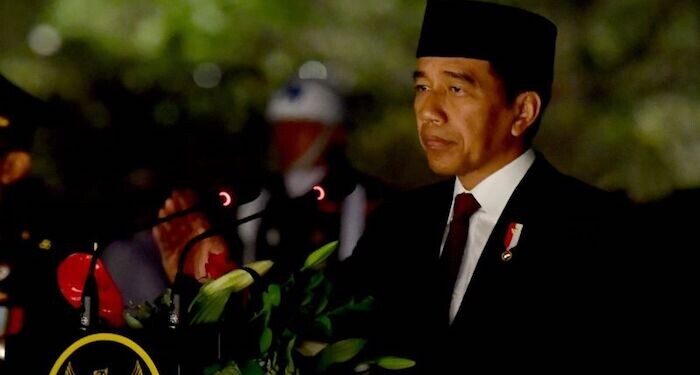 Presiden Joko Widodo Pimpin Apel Kehormatan dan Renungan Suci