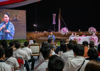 Agung Sedayu Group & Salim Group menggelar acara Groundbreaking Taman Doa Our Lady of Akita PIK2 pada hari Jumat (25/8/2023).