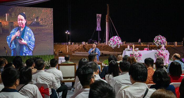 Agung Sedayu Group & Salim Group menggelar acara Groundbreaking Taman Doa Our Lady of Akita PIK2 pada hari Jumat (25/8/2023).