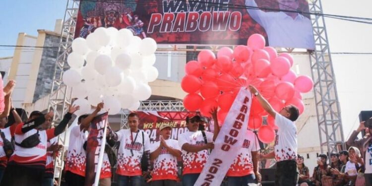 Prabowo Mendapat Dukungan Relawan Jokowi se-Jawa Timur