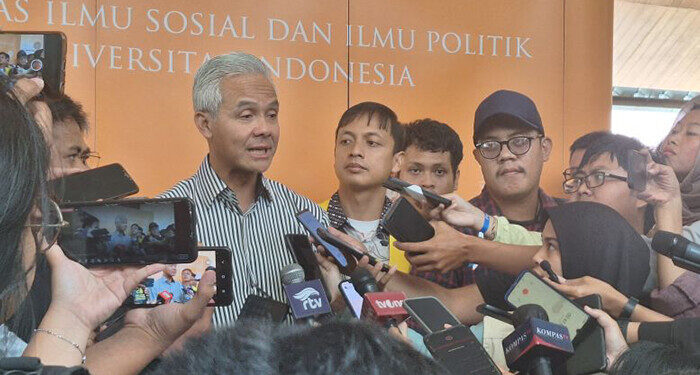 Bacapres Ganjar Pranowo Usai Menghadiri Kuliah Kebangsaan di FISIP UI