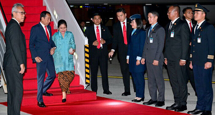 Preseiden Jokowi dan Ibu Iriana