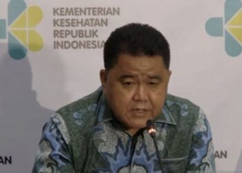 Tangkapan layar Dirjen P2P Kementerian Kesehatan Maxi Rein Rondonuwu saat menyampaikan keterangan dalam konferensi pers virtual bertajuk Penanganan Dampak Polusi Udara Bagi Kesehatan Masyarakat diikuti dari Jakarta, Senin (28/8/2023).