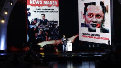 Ketua Majelis Permusyawaratan Rakyat Republik Indonesia, Bambang Soesatyo saat Peluncuran Buku Bamsoet ke-31 di Bengkel Space SCBD Senayan, Jakarta, Minggu (10/9/2023)