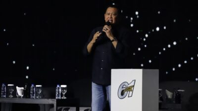 Ketua Majelis Permusyawaratan Rakyat Republik Indonesia, Bambang Soesatyo saat Peluncuran Buku Bamsoet ke-31 di Bengkel Space SCBD Senayan, Jakarta, Minggu (10/9/2023)