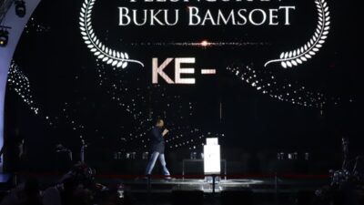 Ketua Majelis Permusyawaratan Rakyat Republik Indonesia, Bambang Soesatyo saat Peluncuran Buku Bamsoet ke-31 di Bengkel Space SCBD Senayan, Jakarta, Minggu (10/9/2023)