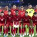 Pesepak bola Timnas U-24 Indonesia berpose sebelum melawan Kirgistan dalam pertandingan kualifikasi Grup F Asian Games 2022 di Zhejiang Normal University East Stadium, Hangzhou, China, Selasa (19/9/2023)