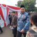 Menteri Pemuda dan Olahraga Republik Indonesia (Menpora) Dito Ariotedjo menyampaikan keterangan kepada wartawan usai menghadiri Upacara Kesaktian Pancasila di Lubang Buaya, Jakarta, Minggu (1/10/2023).