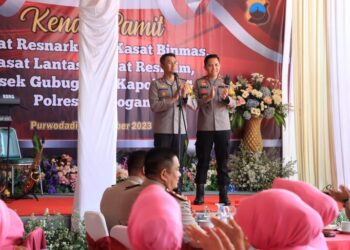 Kapolres Grobogan Pimpin Upacara Sertijab Enam Pejabat Utama Polres