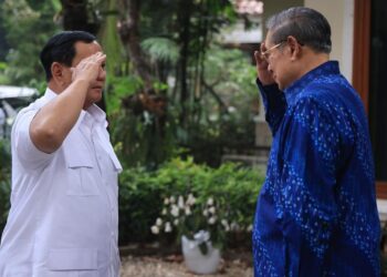 Prabowo Meminta Doa Restu dari SBY Sebelum Pendaftaran di KPU