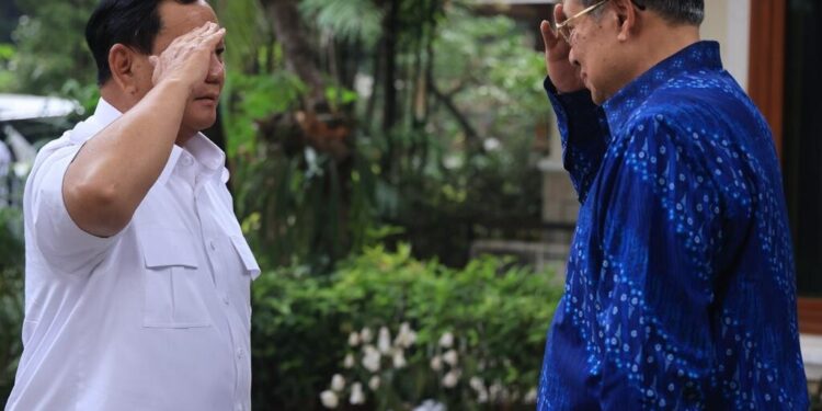 Prabowo Meminta Doa Restu dari SBY Sebelum Pendaftaran di KPU