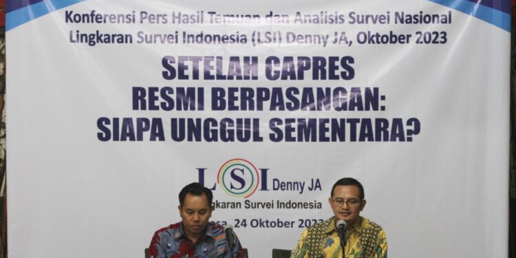 Survei LSI Denny JA: Di Putaran kedua, Prabowo-Gibran Unggul 8,1 Persen