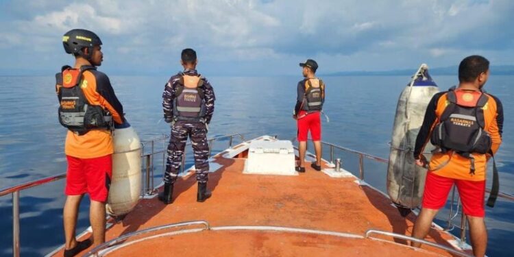 Kapal Mina Maritim 036 Terbakar di Perairan Halsel
