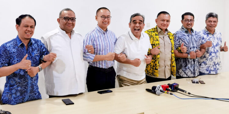 Pertemuan Sekjen Parpol Koalisi Indonesia Maju Jelang Pendaftaran Prabowo-Gibran