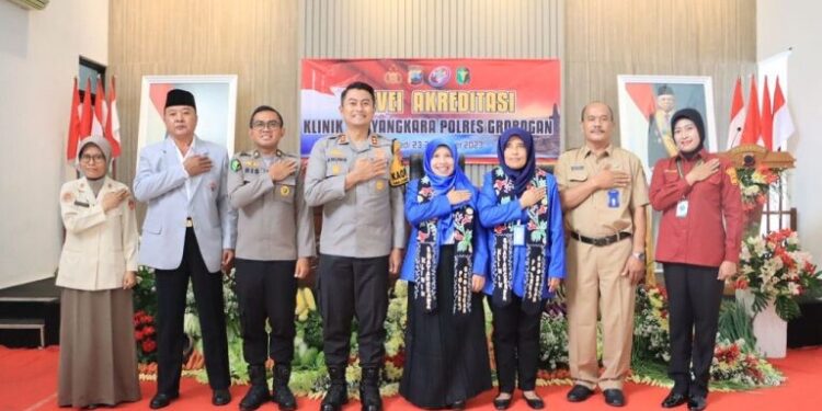 Kemenkes RI Survei Akreditasi Klinik Polres Grobogan
