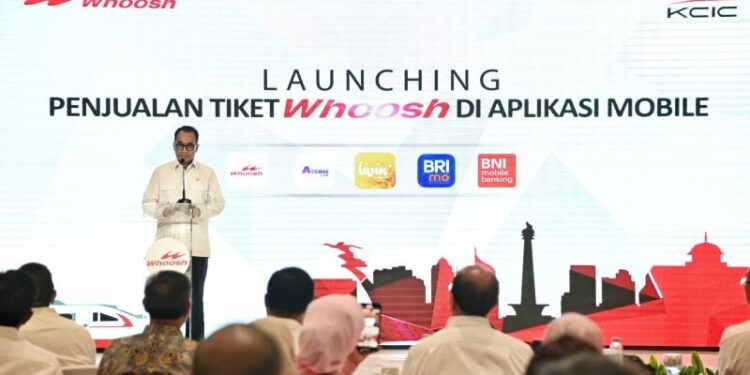 Menhub: Aplikasi Mobile Permudah Pemesanan Tiket Whoosh