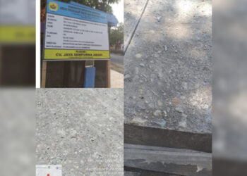 Habiskan Anggaran 6 Milyar, Pekerjaan Jalan Cor Beton Di Grobogan Terkelupas Jadi Sorotan LSM