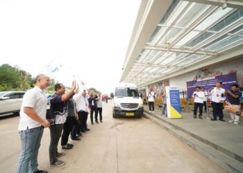 Damri Uji Coba Rute Stasiun KA Cepat Halim-Bandara Soetta