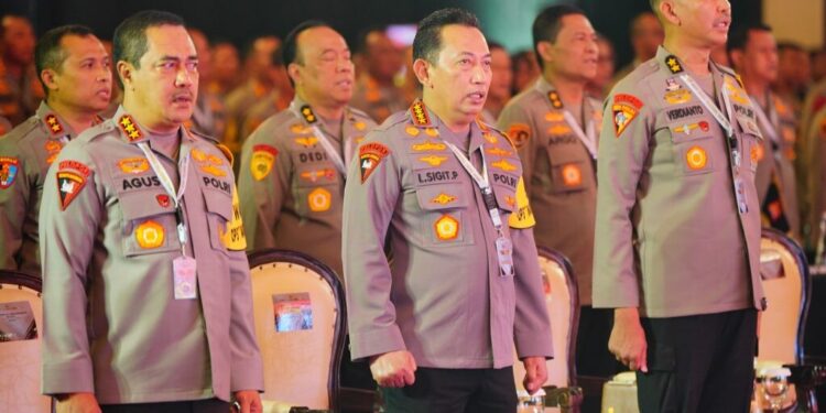 Kapolri Ingatkan Kasatwil Terkait Ancaman Terorisme dan Konflik di Pemilu 2024