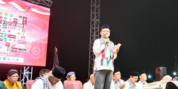Mahfud Pimpin Doa untuk Warga Palestina di Ponpes Minggir Sleman