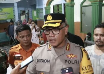 Polisi Cek Lokasi Pengungsi Kebakaran yang Akibatkan Empat Korban Jiwa