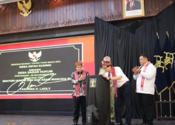 Kemenkumham Resmikan 61 Desa/Kelurahan Sadar Hukum dan 6 Sekolah Sadar Hukum dan HAM