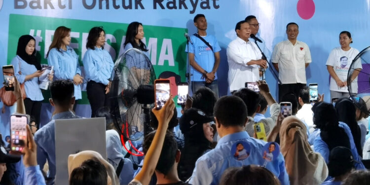 Terima Dukungan Dari Relawan Bakti untuk Rakyat, Prabowo Ungkap Tak Rela Koruptor Terus Curi Uang Negara