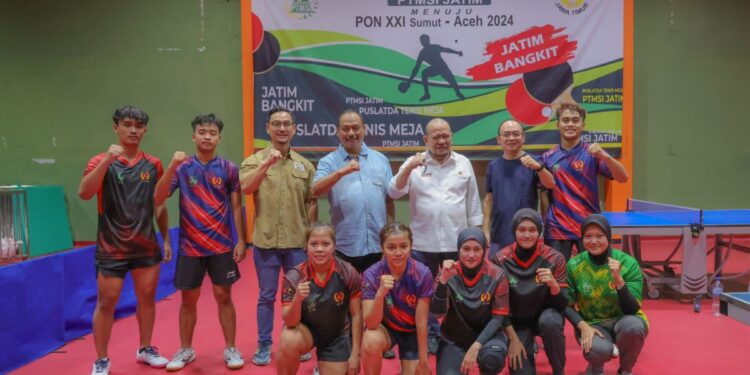 LaNyalla Pacu Semangat Atlet Tenis Meja Jatim untuk PON Aceh-Sumut