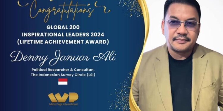 Denny JA Terima Penghargaan International: Lifetime Achievement Award 2024