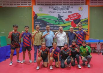 LaNyalla Pacu Semangat Atlet Tenis Meja Jatim untuk PON Aceh-Sumut