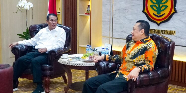Bertemu Menteri Pertanian, Ketua MPR RI Bamsoet Apresiasi Kesiapan Kementan