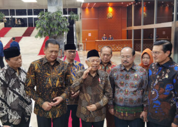 Wapres Ma’ruf Amin dan Ketua MPR Bambang Soesatyo Bahas Pentingnya Konstitusi dalam Peringatan Hari Konstitusi dan HUT Ke-79 MPR RI