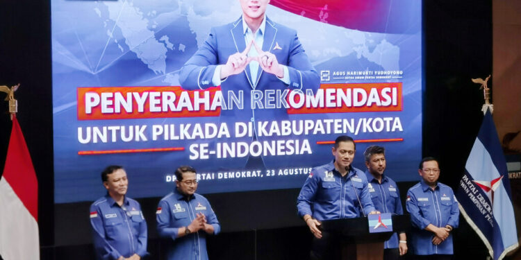 Partai Demokrat Serahkan Surat Rekomendasi untuk 118 Calon Kepala Daerah Pilkada 2024