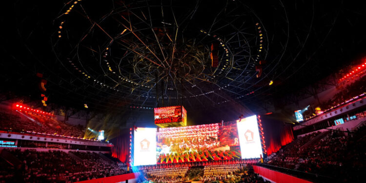 Jokowi dan Ma’ruf Amin Hadiri Penutupan Rapimnas Gerindra