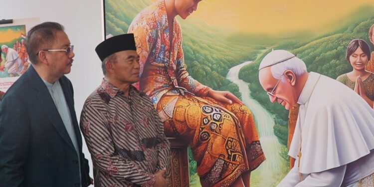 Dua Karakter Paus Fransiskus di Lukisan Denny JA