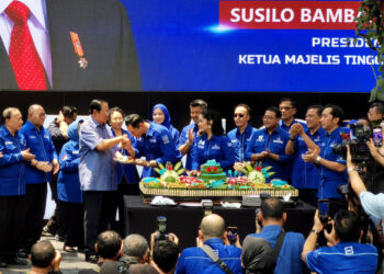 SBY Hadiri HUT ke-23 Partai Demokrat