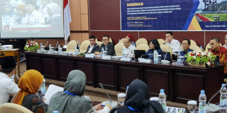 DPD Gelar Diseminasi Pemantauan Raperda Pajak dan Retribusi Daerah serta APBD 2024