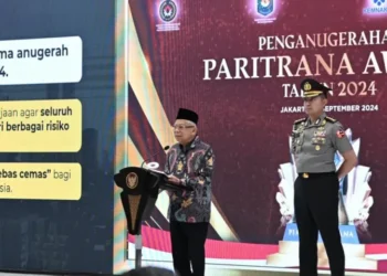 Wapres Ma’ruf Amin Ajak Tingkatkan Perlindungan Pekerja di Paritrana Award