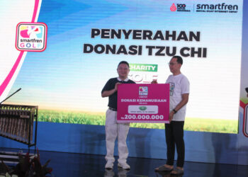 Charity Golf Tournament 2024: Smartfren Donasikan Rp200 Juta ke Yayasan Buddha Tzu Chi