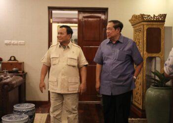 SBY Temui Presiden Terpilih Prabowo Subianto di Kediaman Kertanegara