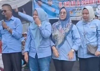 Calon Wali Kota Prabumulih, H Arlan, Kenalkan Empat Istrinya Saat Kampanye