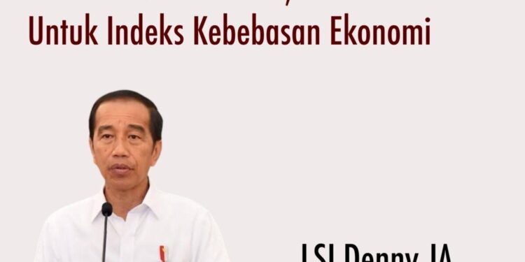LSI Denny JA: Indeks Kebebasan Ekonomi 10 Tahun Jokowi (2014-2024) Berbuah Positif